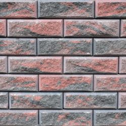 Образец бетонных блоков Brick цвет Графит-Коричневый-Красный